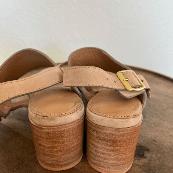 Adelante Suede The Serena Heeled Sandals Women's Size 9B - Picture 10 of 12